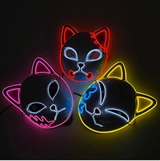 Demon Slayer Led Fox Mask