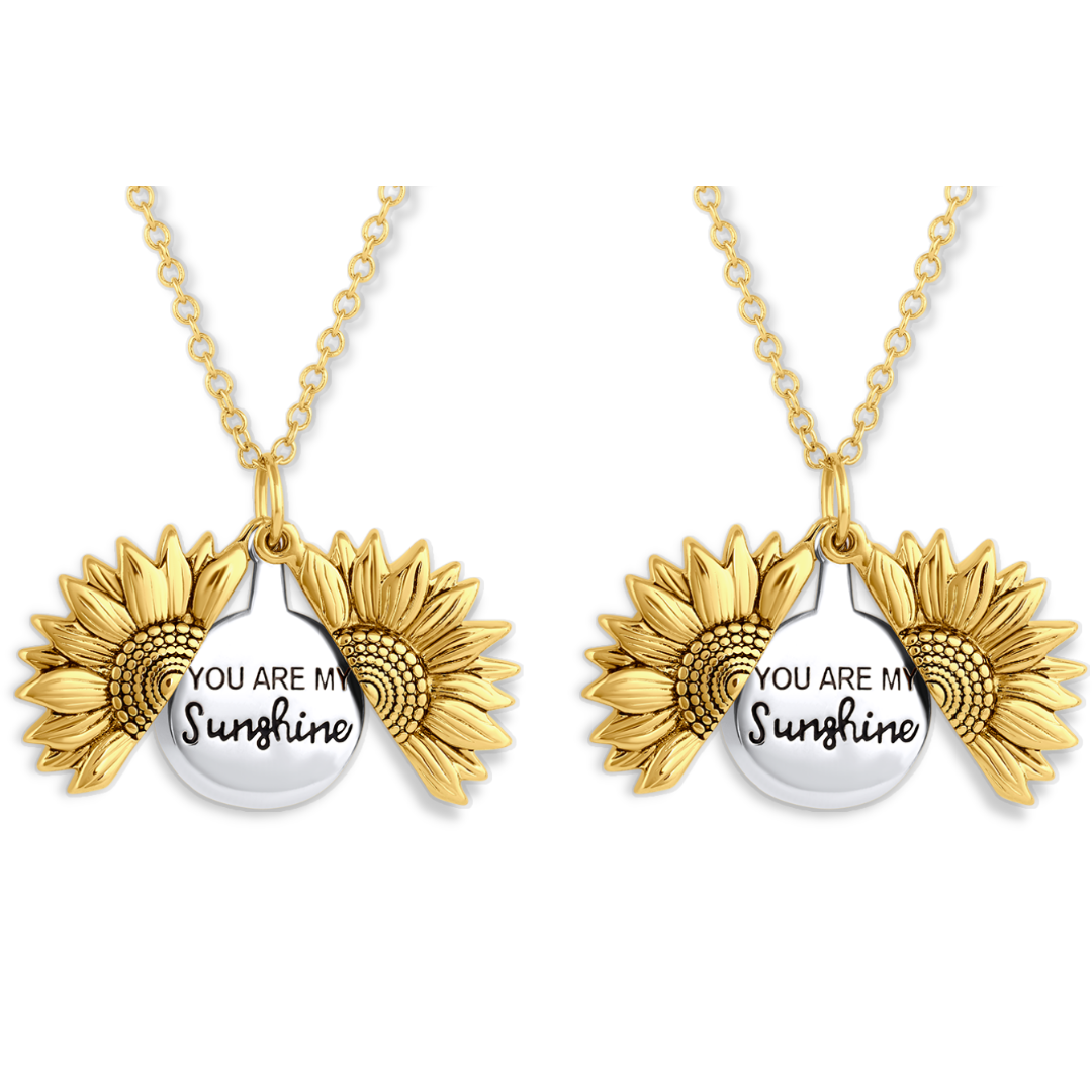 2x Sunflower Necklace