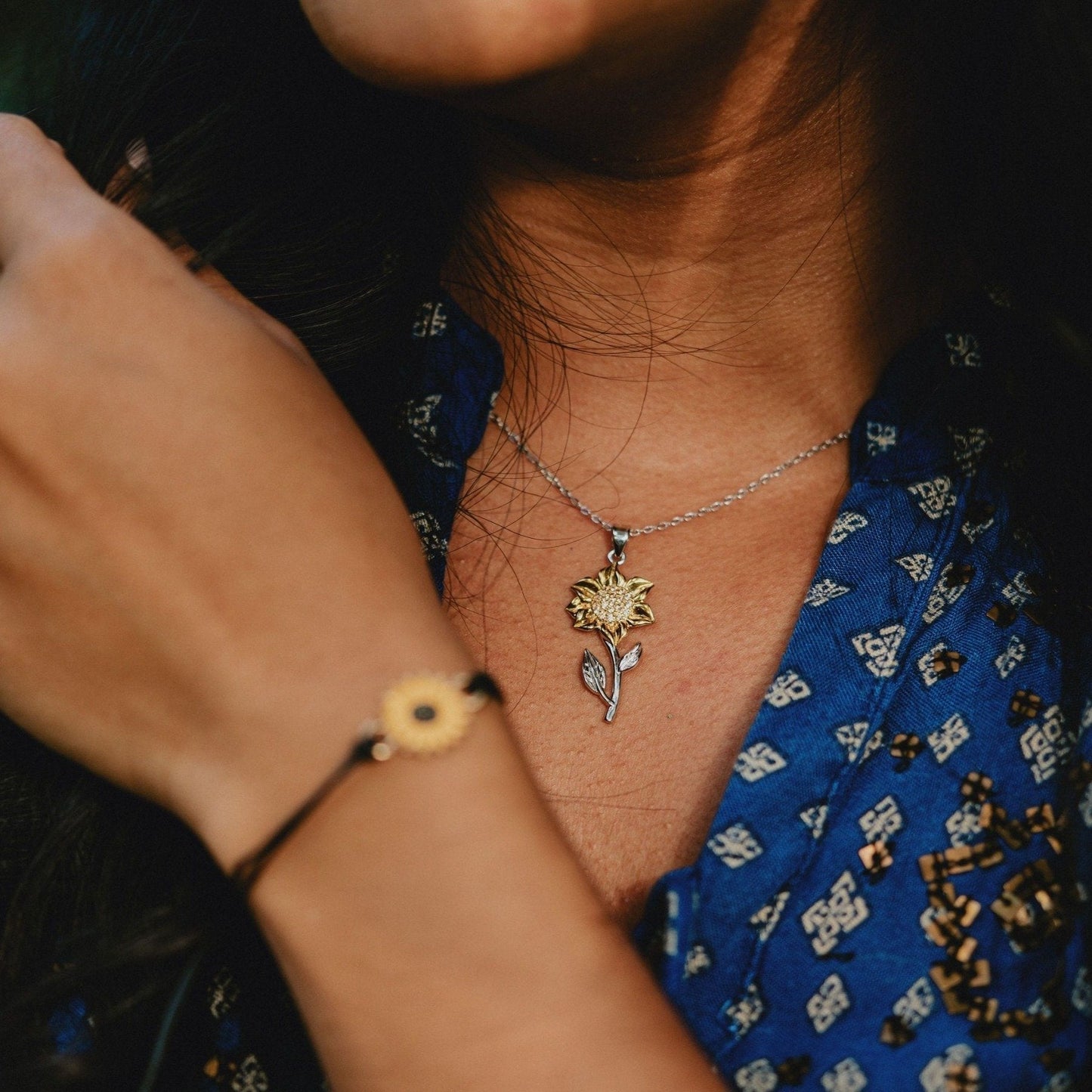 Blooming Sunflower Necklace