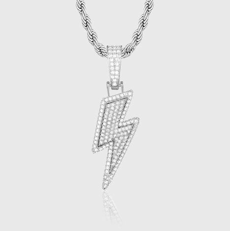 BOLT PENDANT [WHITE GOLD]